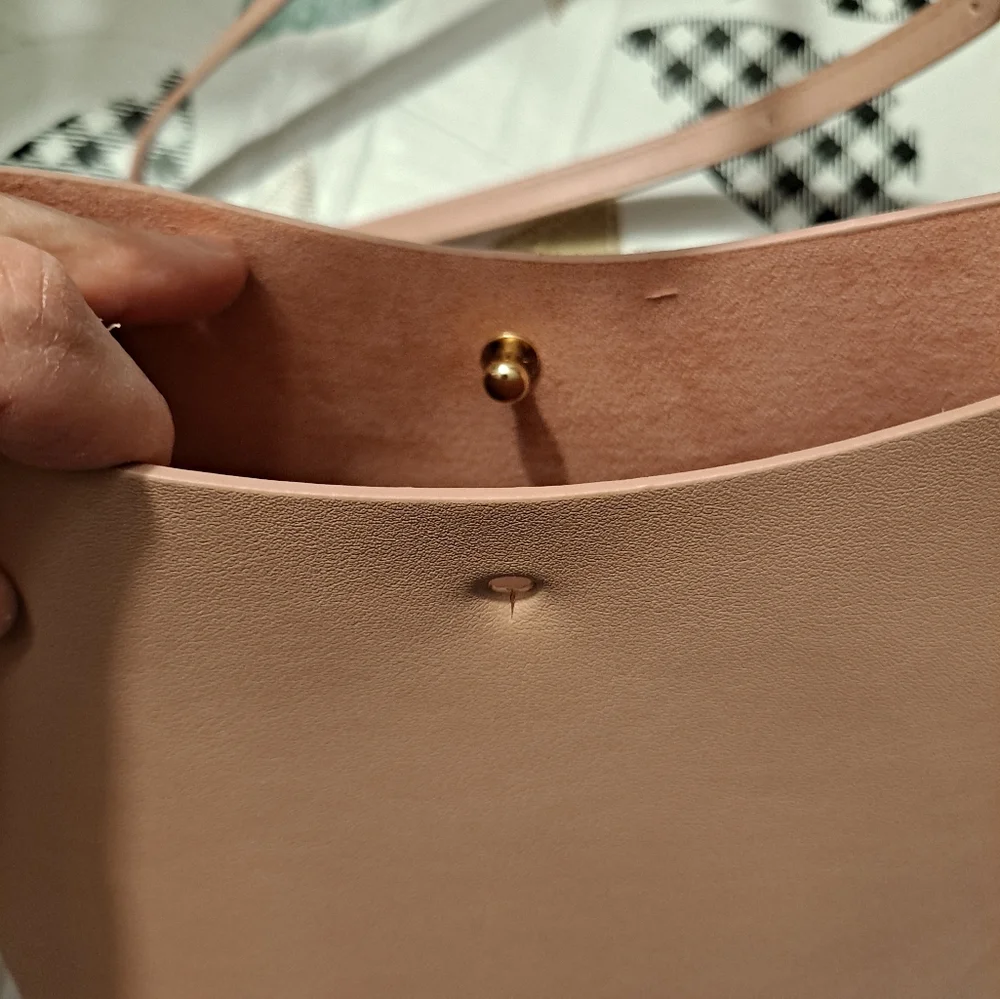 Samara Light Peony Pink Vegan Leather Crossbody Bag 🩷 - Picture 7 of 9